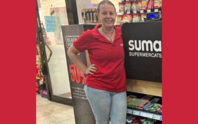 Elisa Joya Ramis, gerente de Supermercado Suma, nos felicita por  Sa Vermada:  “Tu compra gratis, el 24 de septiembre”