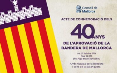 The Consell de Mallorca commemorates the 40th anniversary of the island’s flag