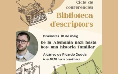 El escritor Ricardo Dudda, autor de «Mi padre alemán», participará en el ciclo de conferencias de la Biblioteca Pública de Palma «Can Sales»