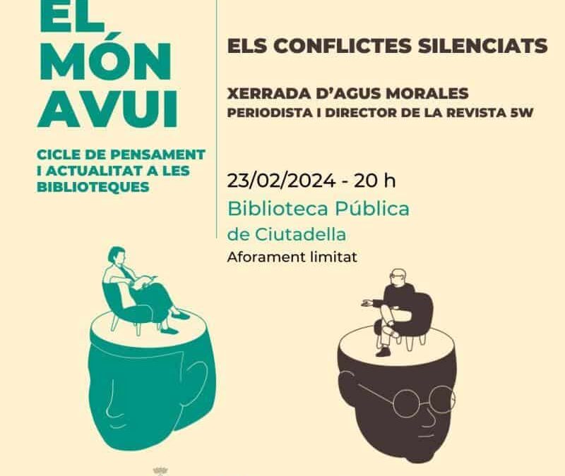 El periodista Agus Morales y «Els conflictes silenciats», protagonistas de este febrero en ‘El Món Avui’