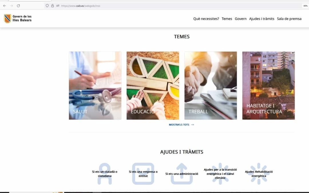 El Govern lanza la nueva página web de la CAIB