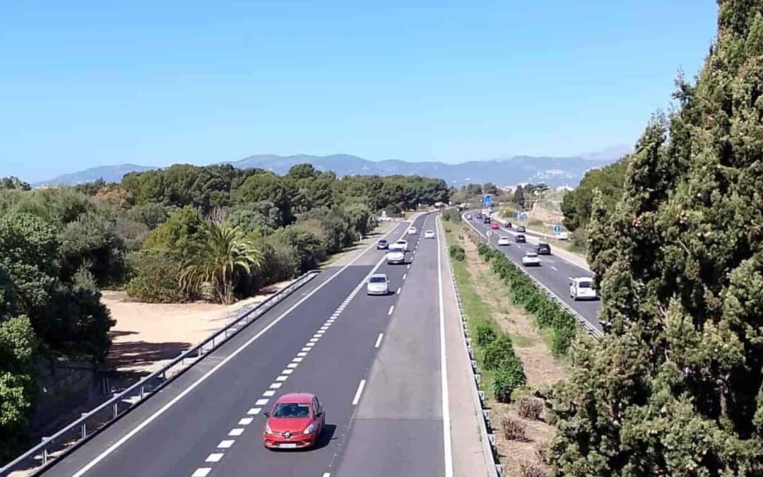Abierta al tráfico con éxito la nueva salida desde el aeropuerto a la autopista de Llucmajor para reducir atascos