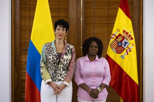 Elma Saiz y la vicepresidenta de Colombia, Francia Márquez, se reúnen para hablar sobre inclusión y políticas de igualdad