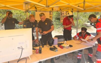 Los Bomberos de Mallorca participan en un simulacro con los cuerpos de seguridad de las Illes Balears y la UME