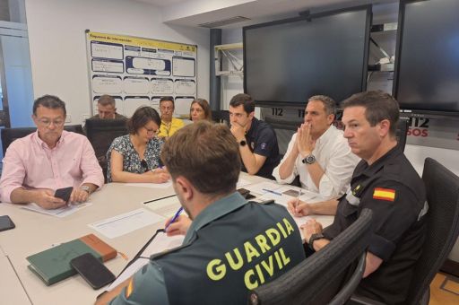 Mallorca Firefighters Take Part in a Joint Drill with Security Forces from the Balearic Islands and the UME