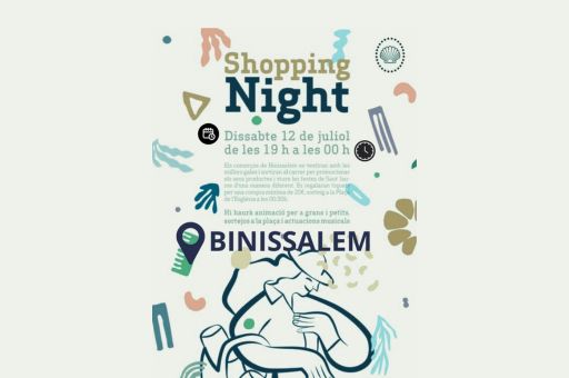 12 July Shopping Night in Binissalem. A major event with music, raffles, and street shopping