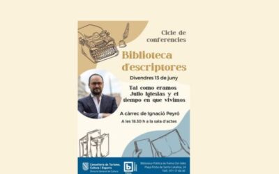 Ignacio Peyró to Speak at the “Writers’ Library” Lecture Series at Palma’s Public Library, Can Sales”