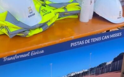 Bauzà Visits Renovation Works of Can Misses Tennis Courts, Co-Financed by Sustainable Tourism Tax Funds