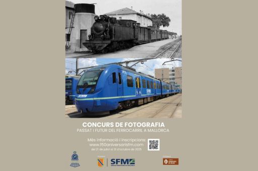SFM lanza el concurso fotográfico ‘Pasado y futuro del ferrocarril en Mallorca’ por el 150º aniversario de la llegada del tren a la isla