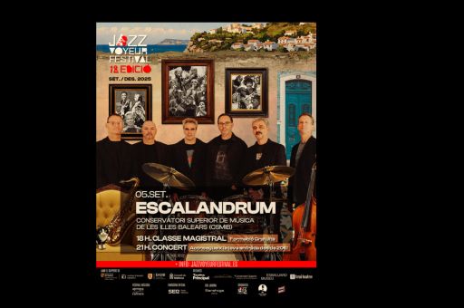 El Conservatori Superior de Música de les Illes Balears de la mano del Jazz Voyeur Festival ofrece una clase magistral abierta con Escalandrum el 5 de septiembre