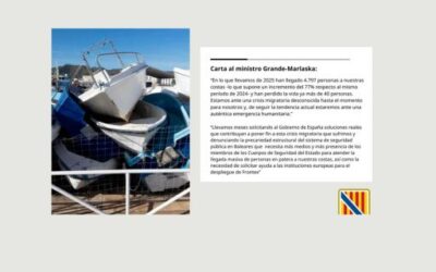 The Balearic Government urges Marlaska for more resources and coordination to address the migration crisis