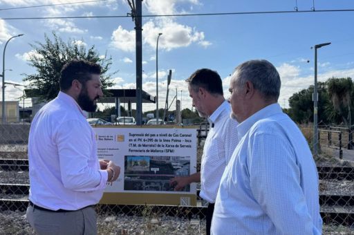 SFM suprime el paso a nivel de Cas Coronell en Marratxí para reforzar la seguridad ferroviaria