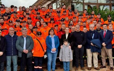 Reconocimiento a los voluntarios de Protección Civil en la Diada celebrada en Algaida
