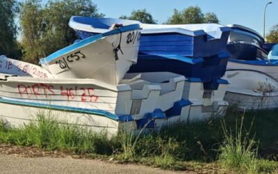 ACTUALIDAD 8 PortsIB declara abandonadas 24 pateras y 11 motores del puerto de la Colònia de Sant Jordi